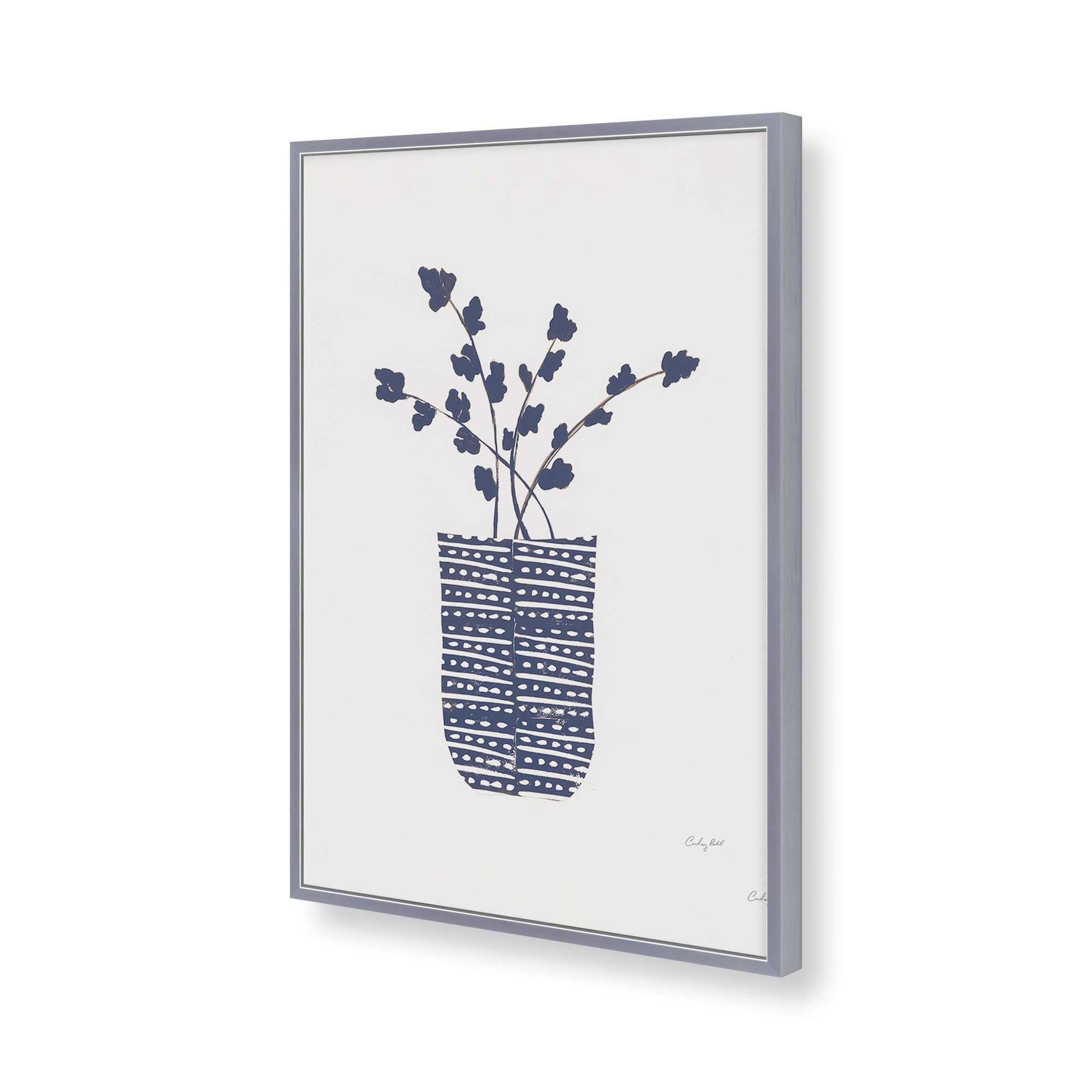 [Color:Polished Chrome], Picture of art in a Polished Chrome frame of the corner