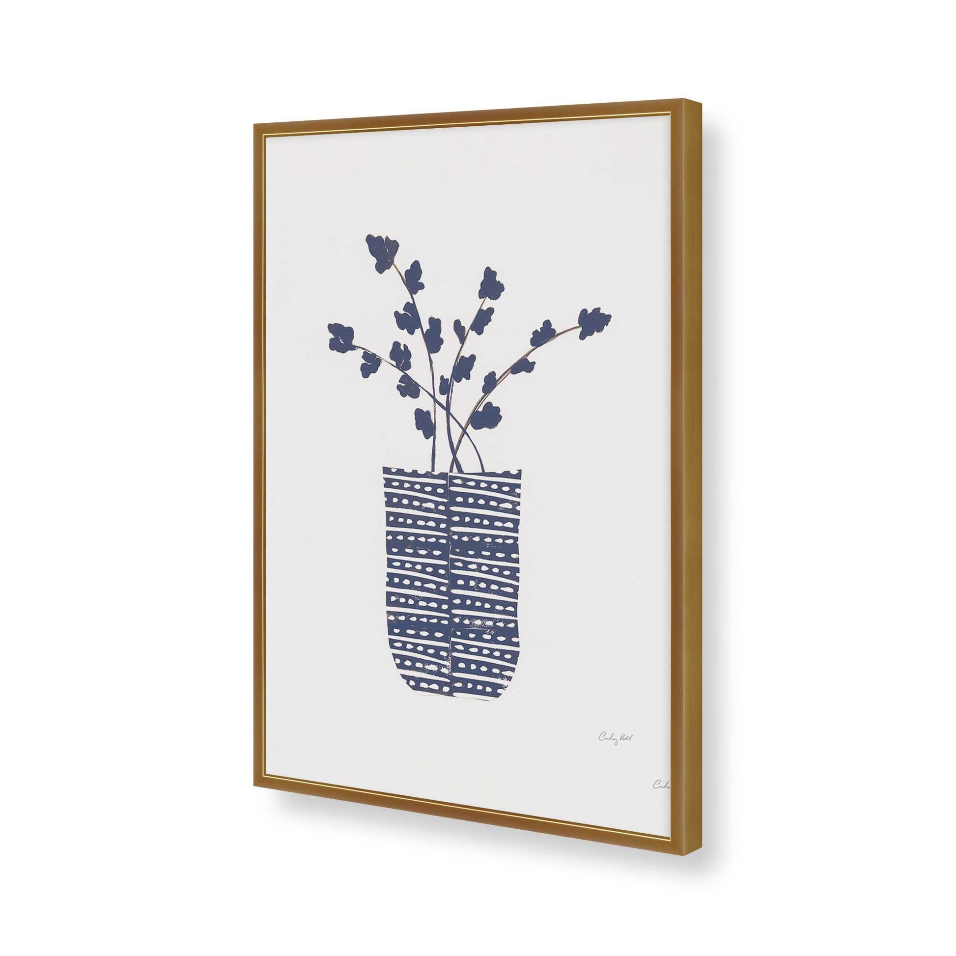 [Color:Polished Gold], Picture of art in a Polished Gold frame of the corner