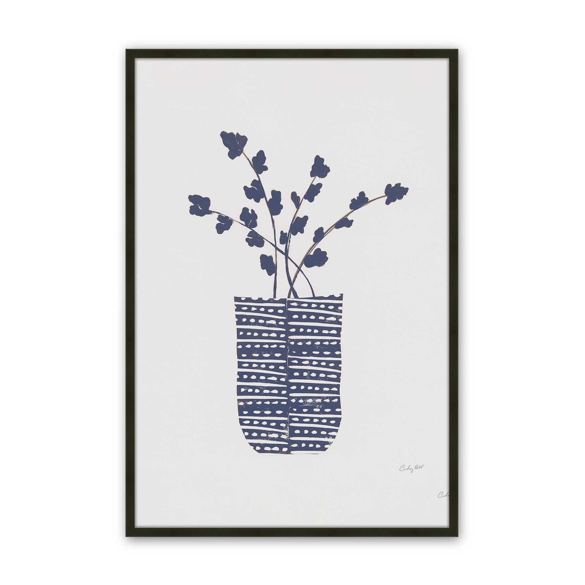 [Color:Satin Black], Picture of art in a Satin Black frame