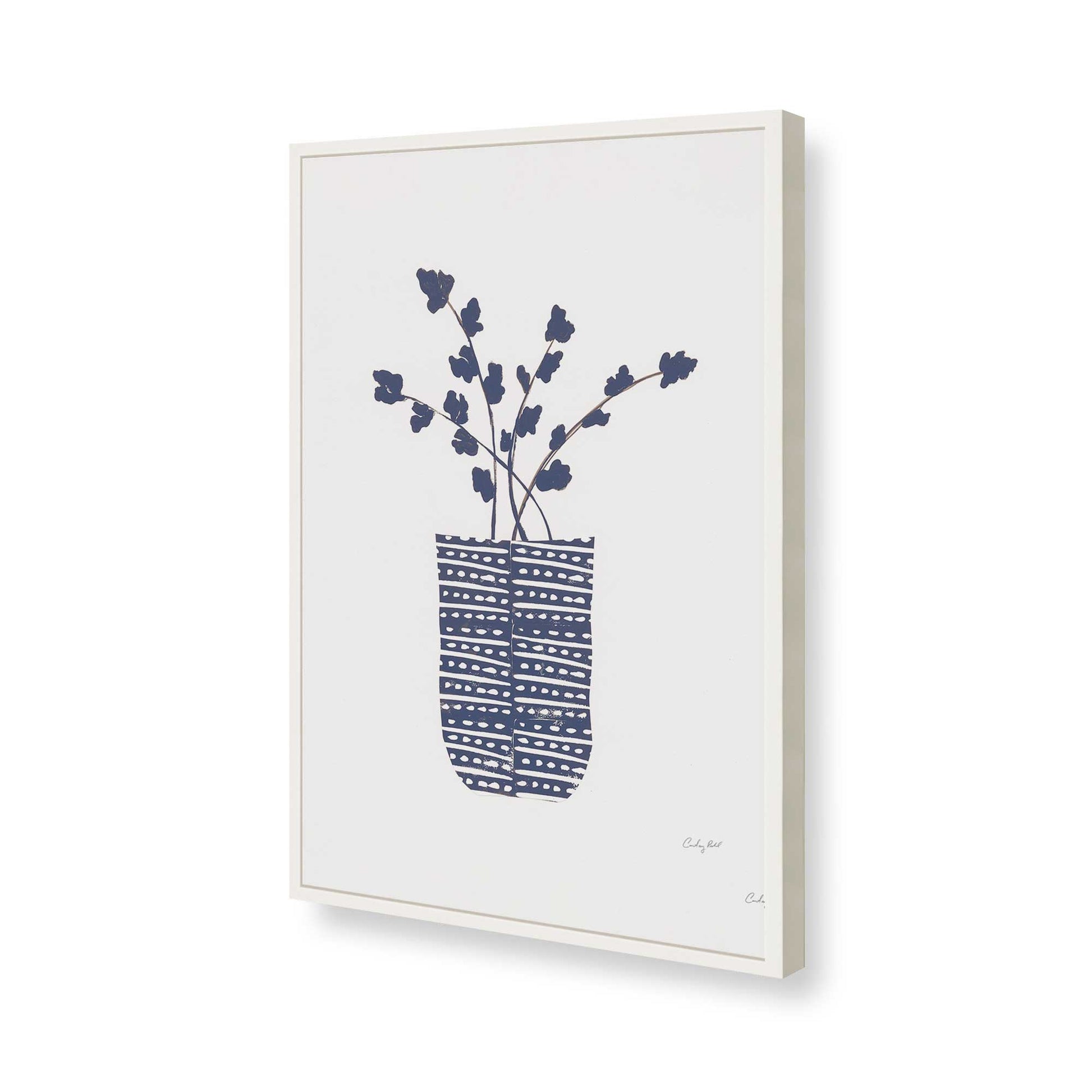 [Color:Opaque White], Picture of art in a Opaque White frame of the corner