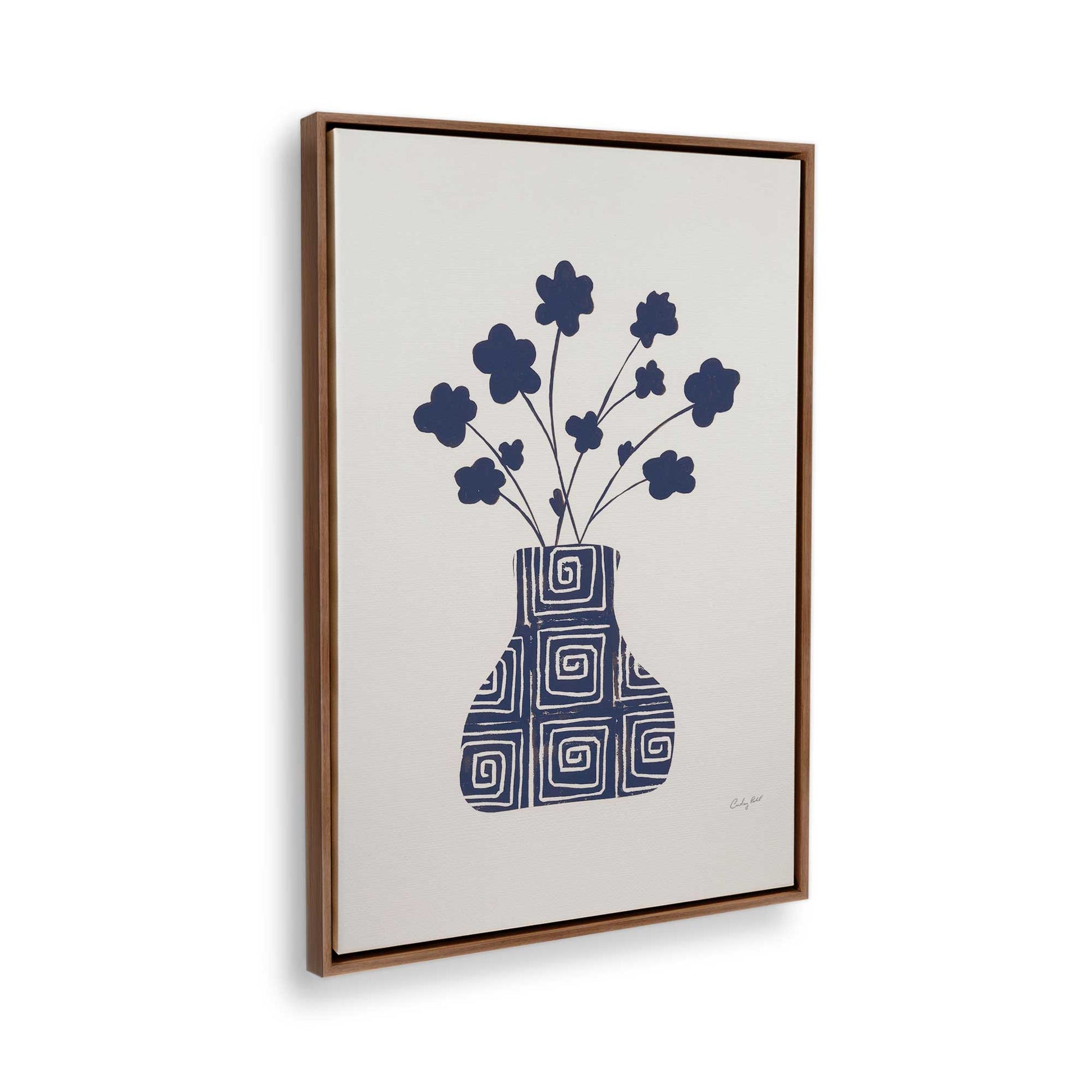 [Color:Walnut], Picture of the corner of the art