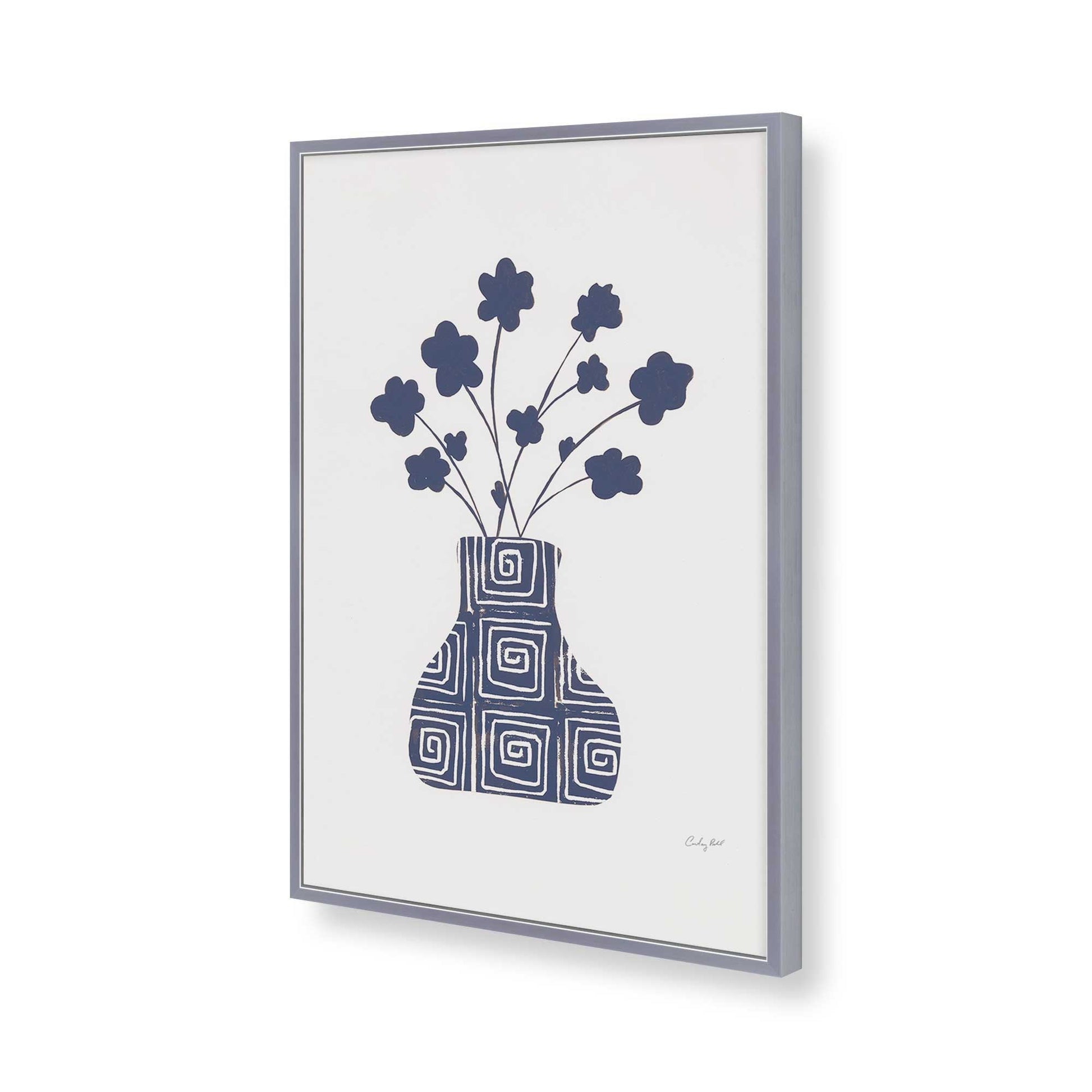 [Color:Polished Chrome], Picture of art in a Polished Chrome frame of the corner