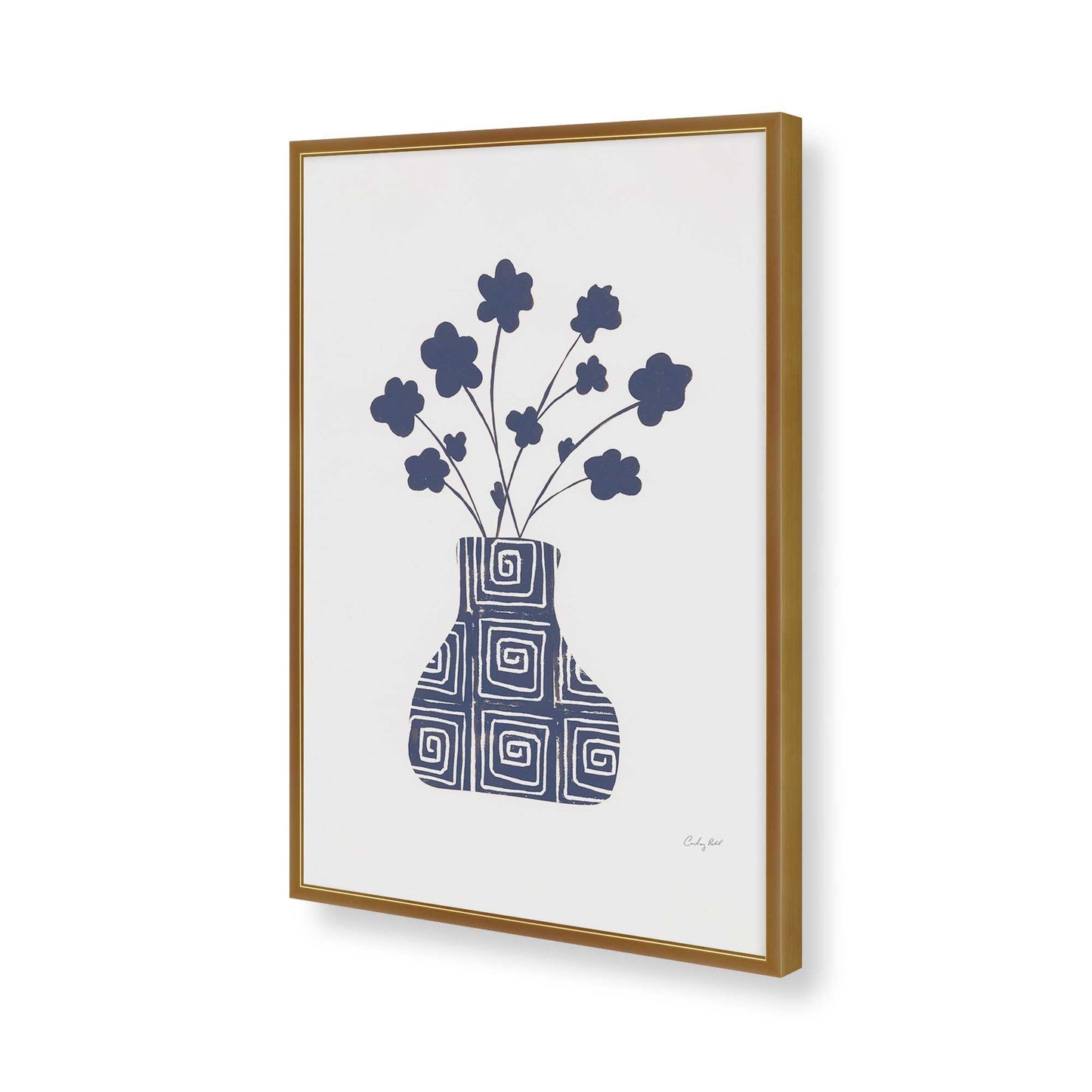 [Color:Polished Gold], Picture of art in a Polished Gold frame of the corner