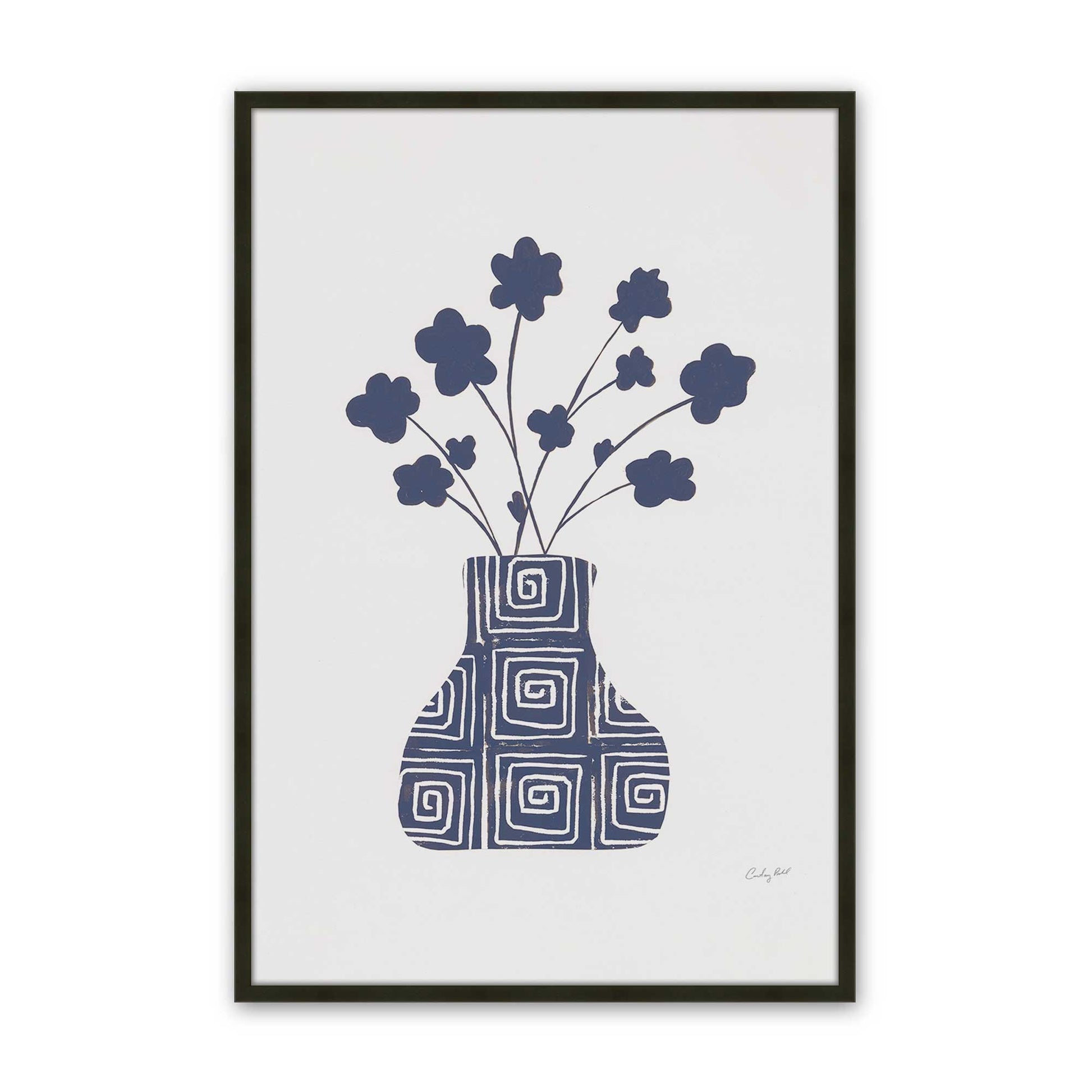 [Color:Satin Black], Picture of art in a Satin Black frame