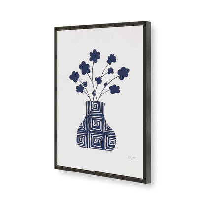 [Color:Satin Black], Picture of art in a Satin Black frame of the corner