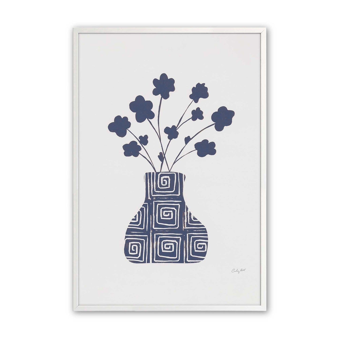 [Color:Opaque White], Picture of art in a Opaque White frame