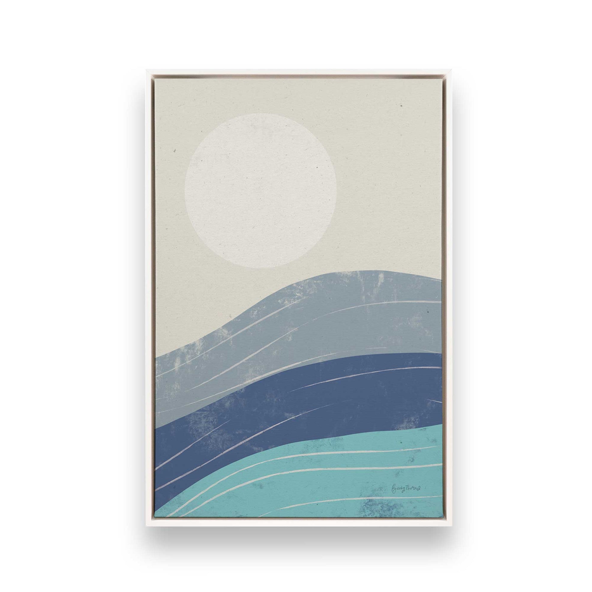 [Color:Opaque White], Picture of art in a White frame
