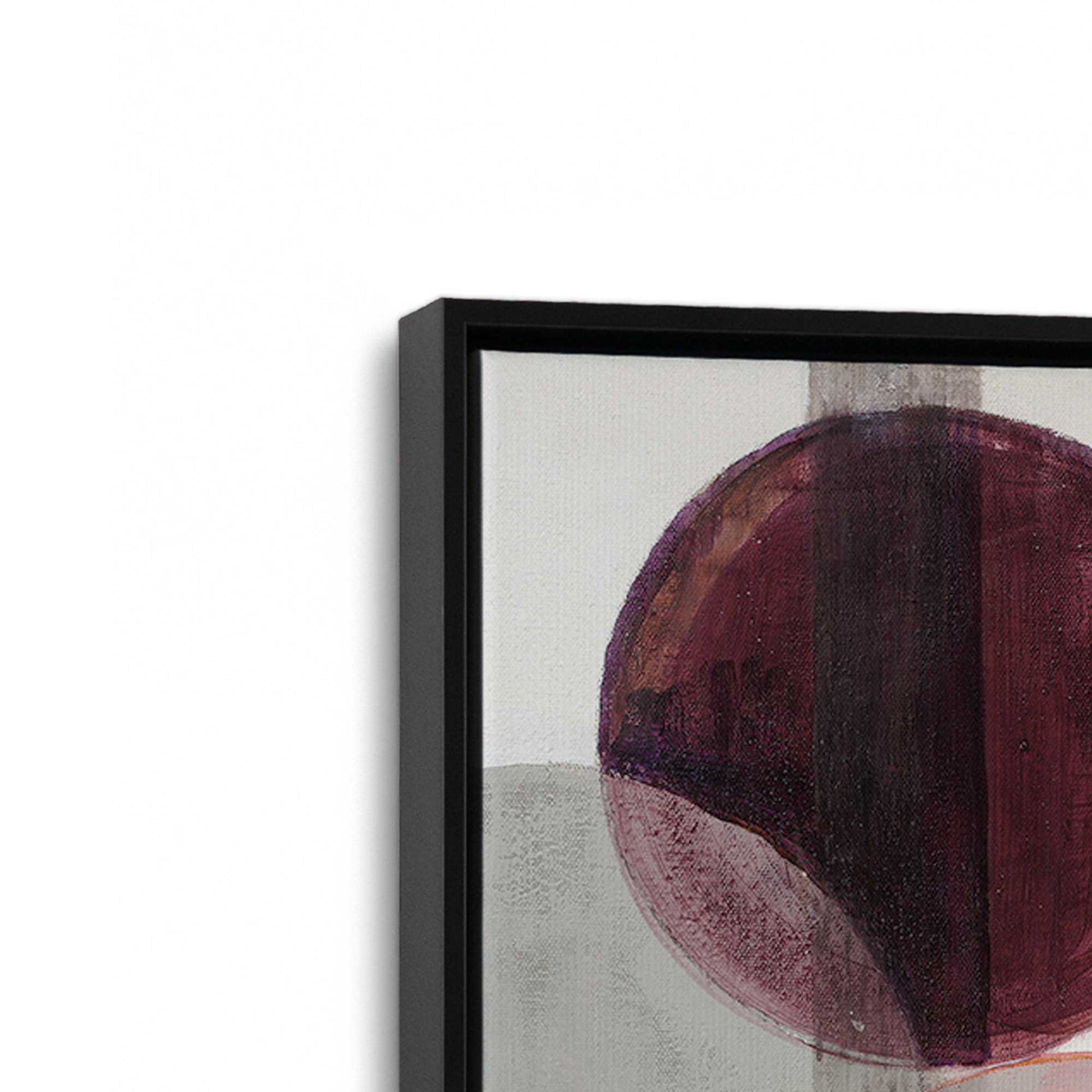 [Color:Satin Black], Picture of art in a Satin Black frame at an angle