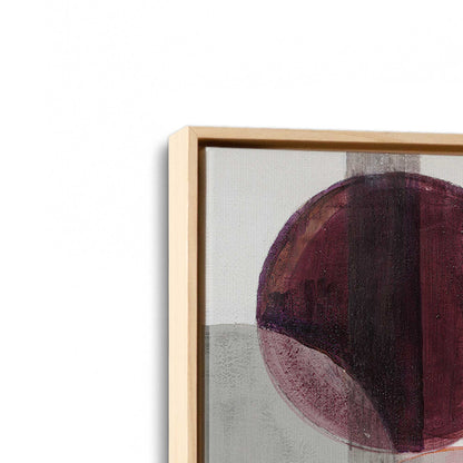 [Color:American Maple], Picture of art in a American Maple frame at an angle