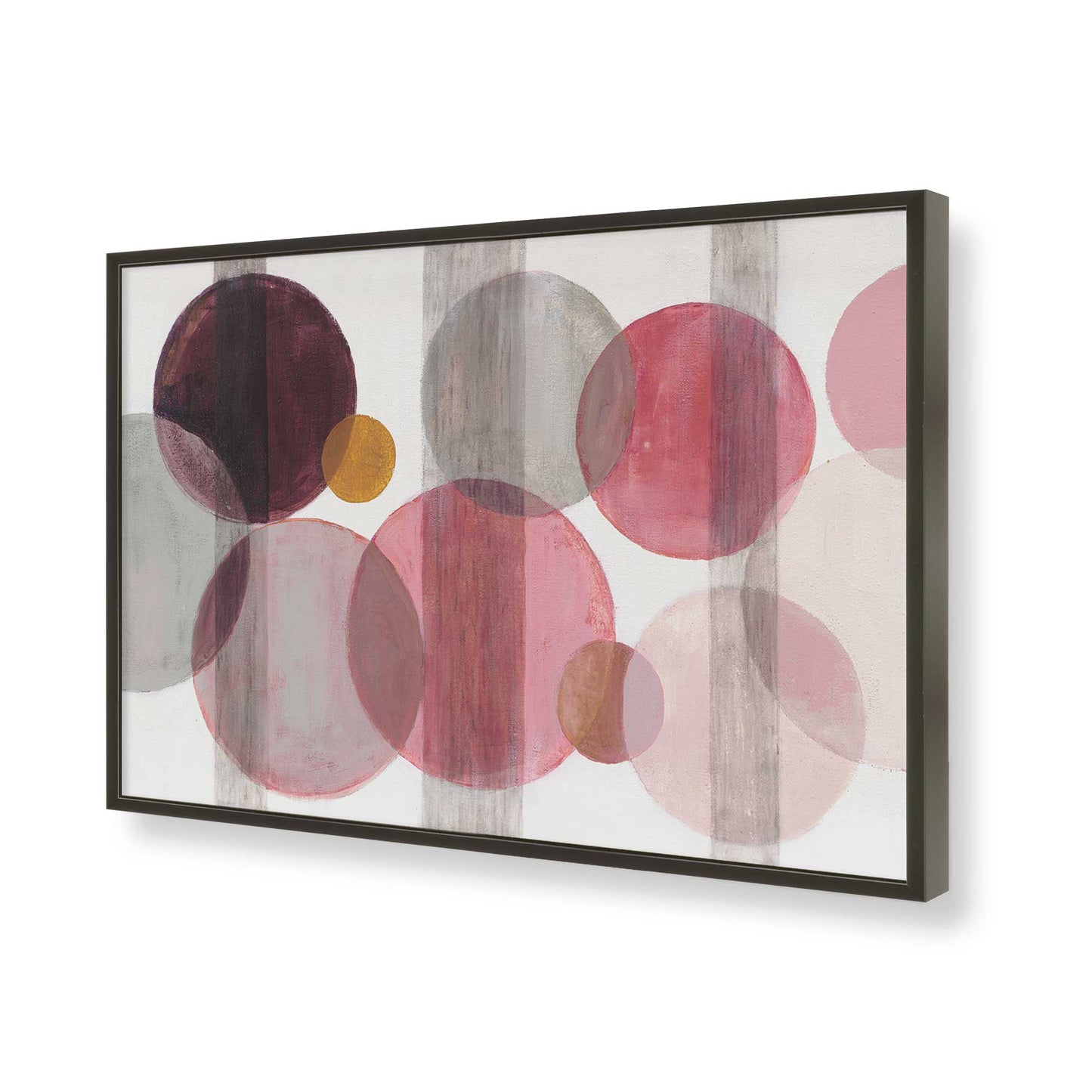 [Color:Satin Black], Picture of art in a Satin Black frame of the corner