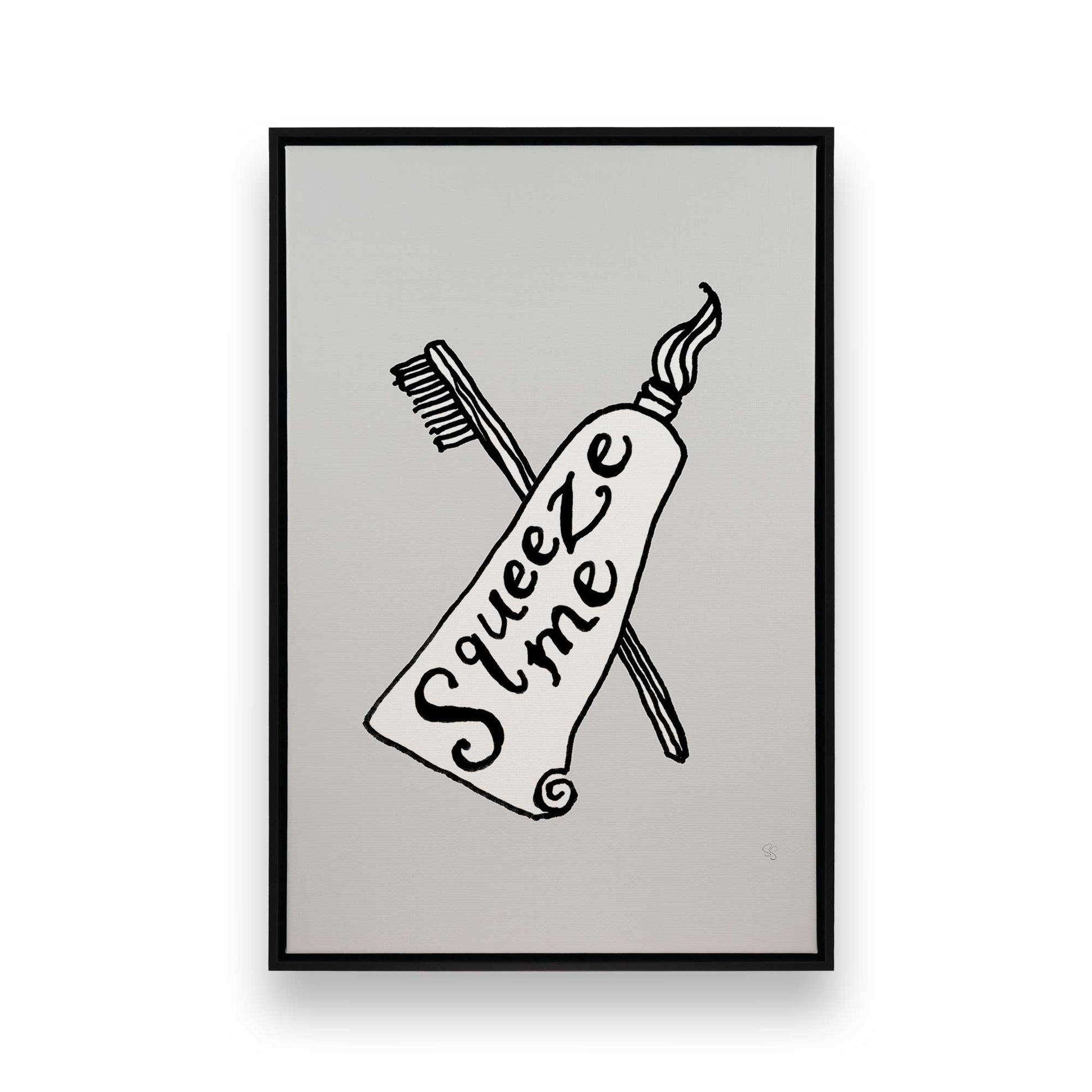 [Color:Satin Black], Picture of art in a Satin Black frame