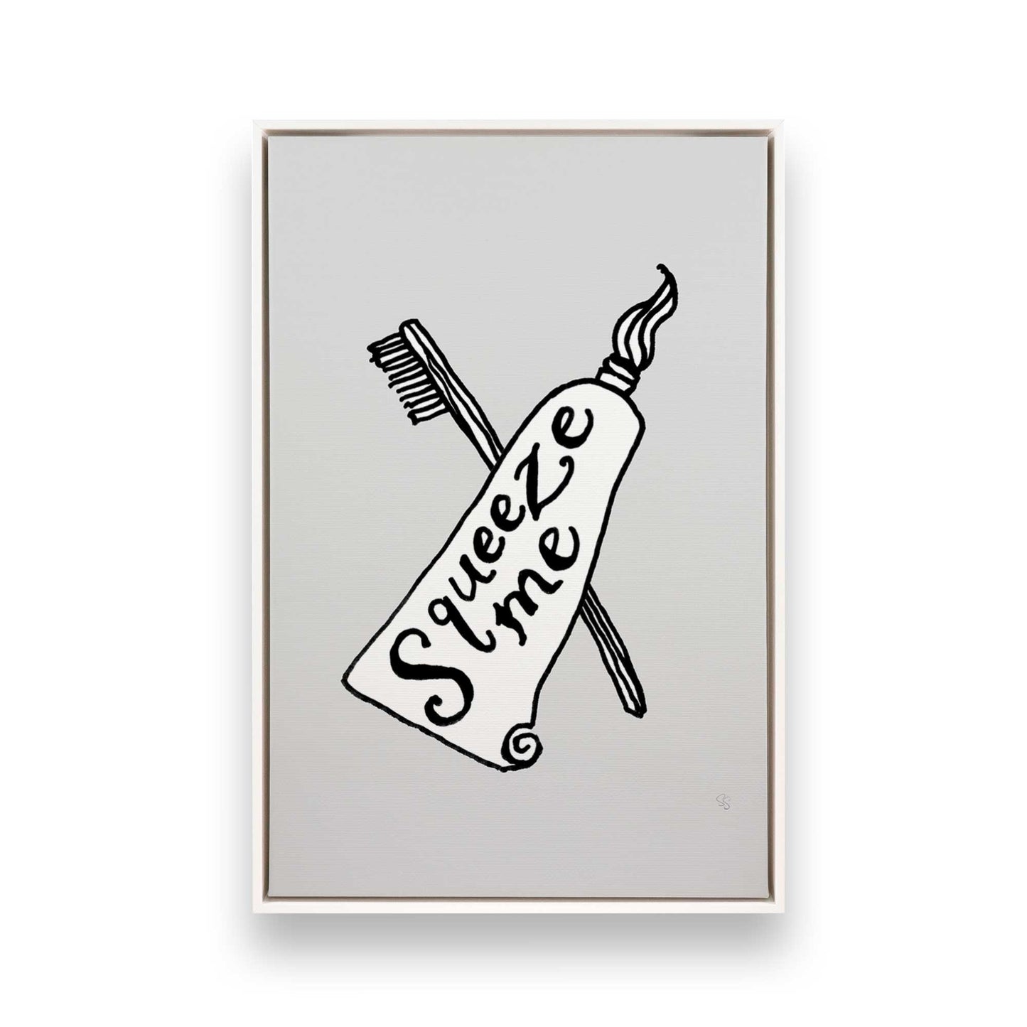 [Color:Opaque White], Picture of art in a White frame
