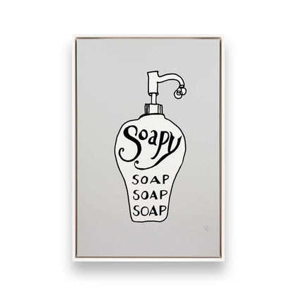 [Color:Opaque White], Picture of art in a White frame