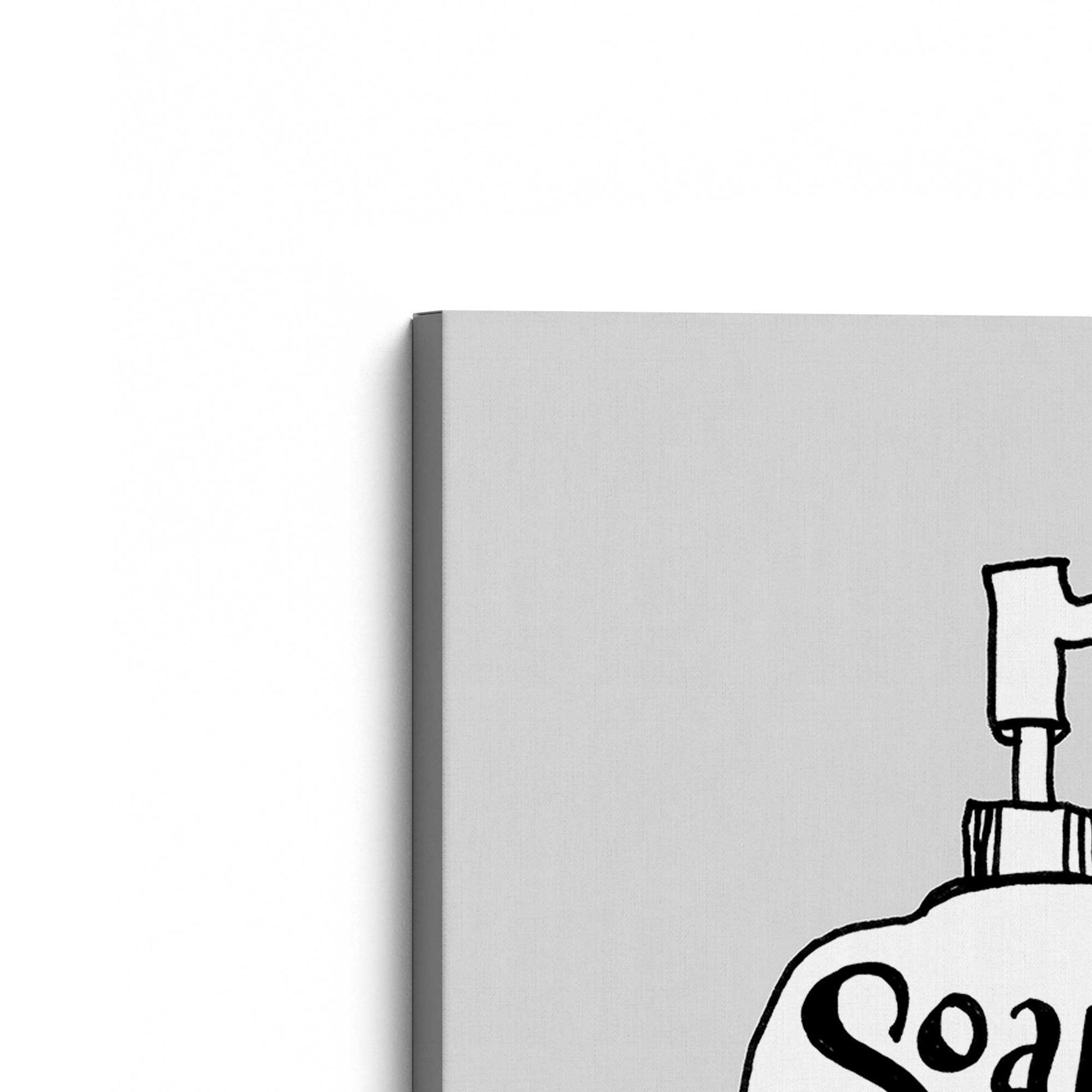 [Color:Stretched Canvas], Picture of the corner of the art