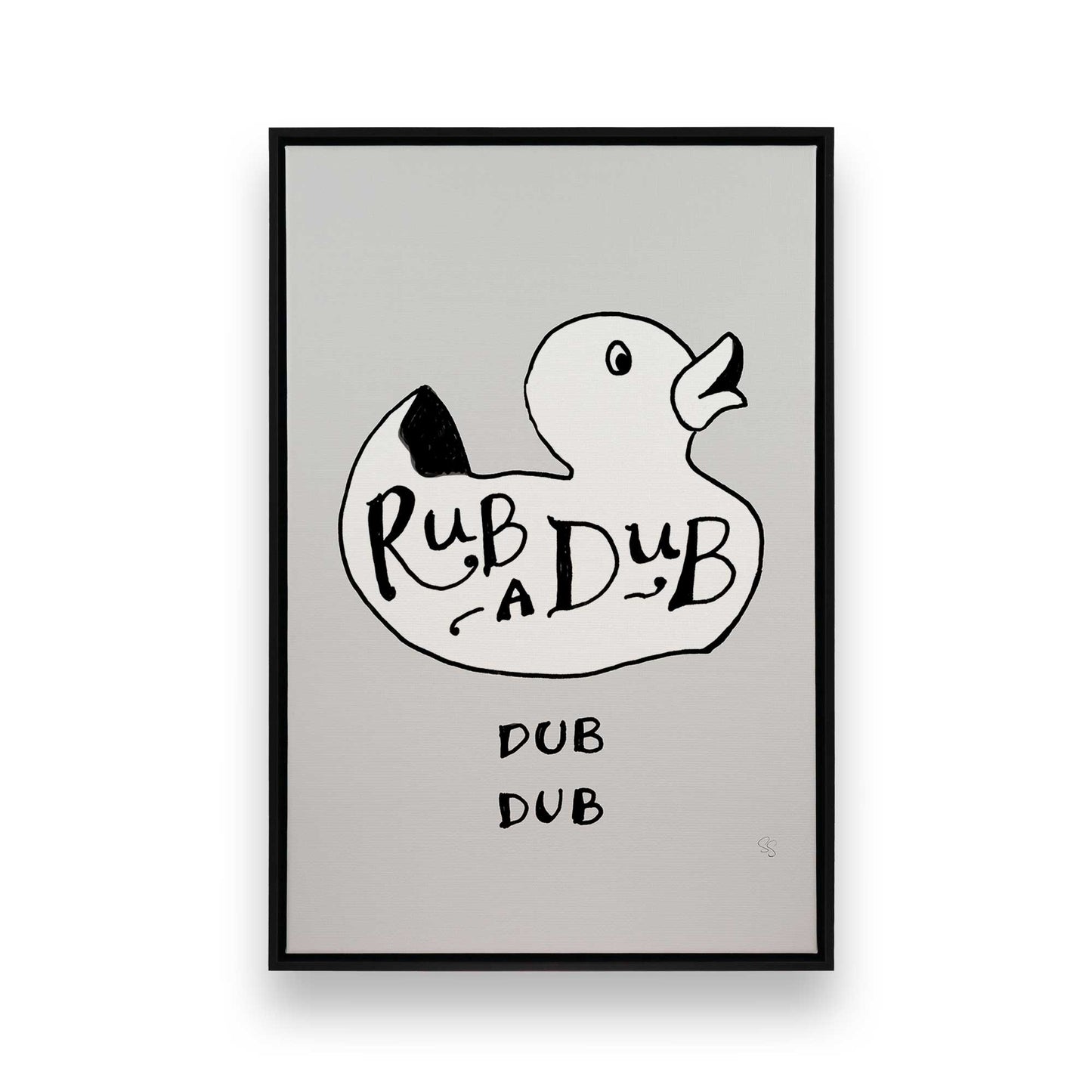 [Color:Satin Black], Picture of art in a Satin Black frame