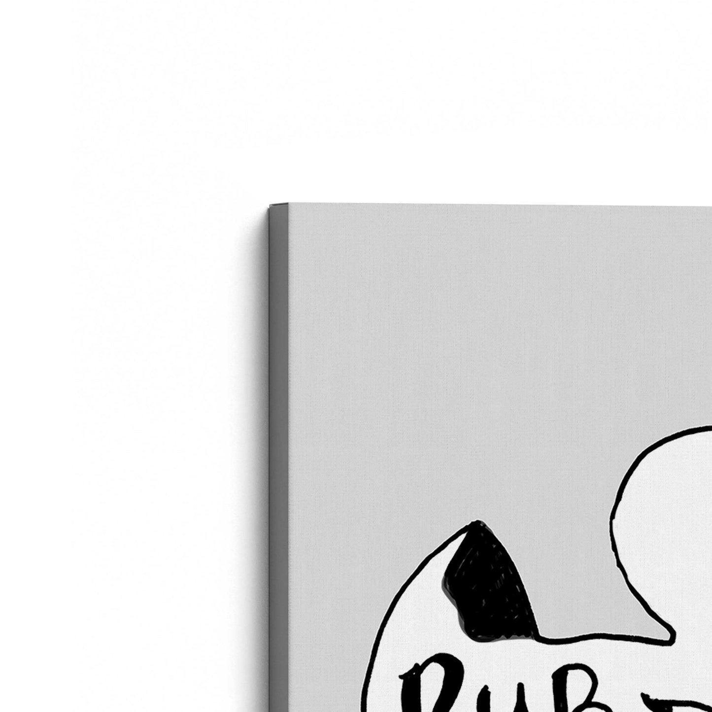 [Color:Stretched Canvas], Picture of the corner of the art