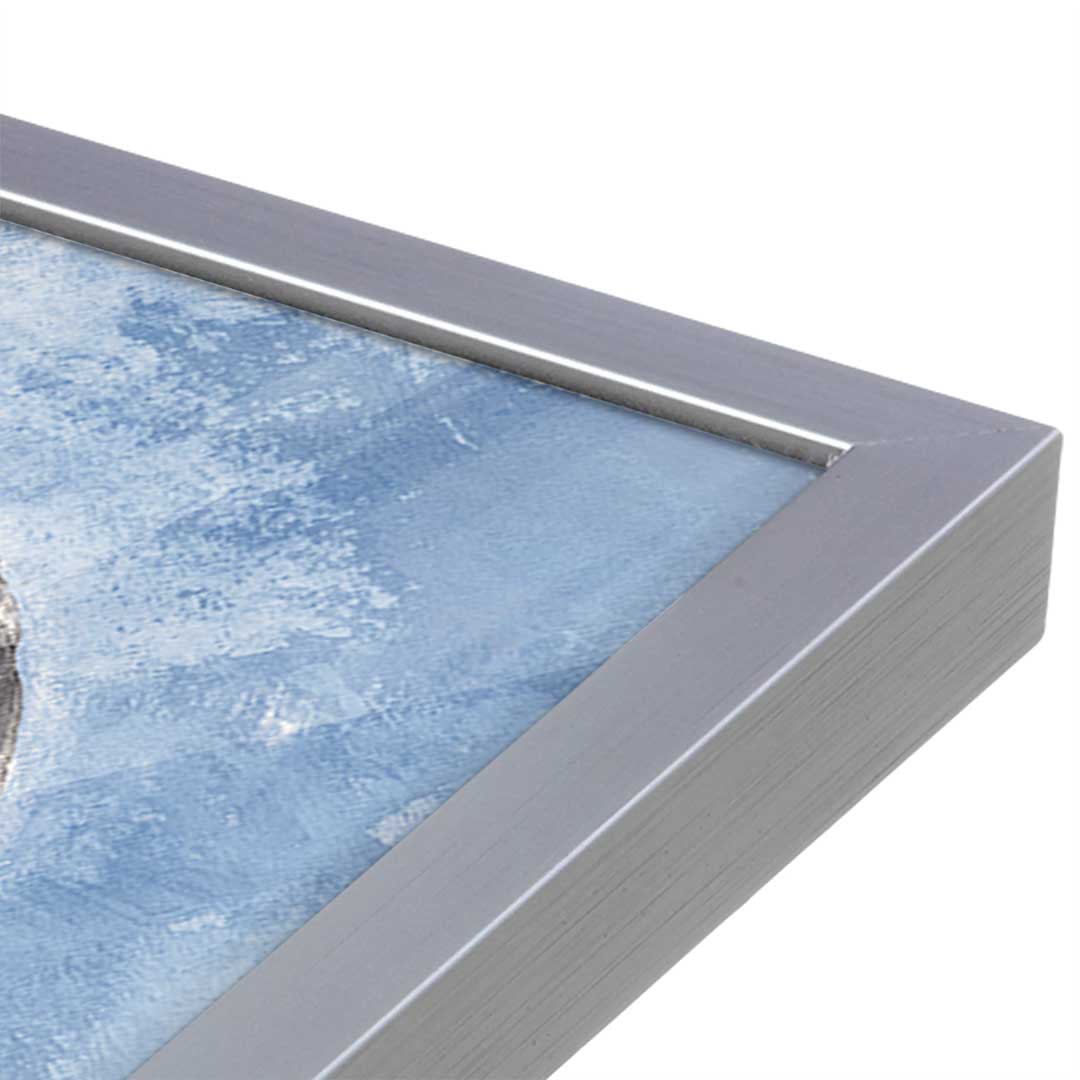 [Color:Polished Chrome], Picture of art in a Polished Chrome frame at an angle