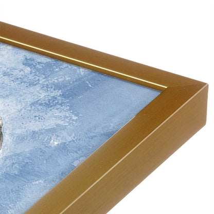 [Color:Polished Gold], Picture of art in a Polished Gold frame at an angle