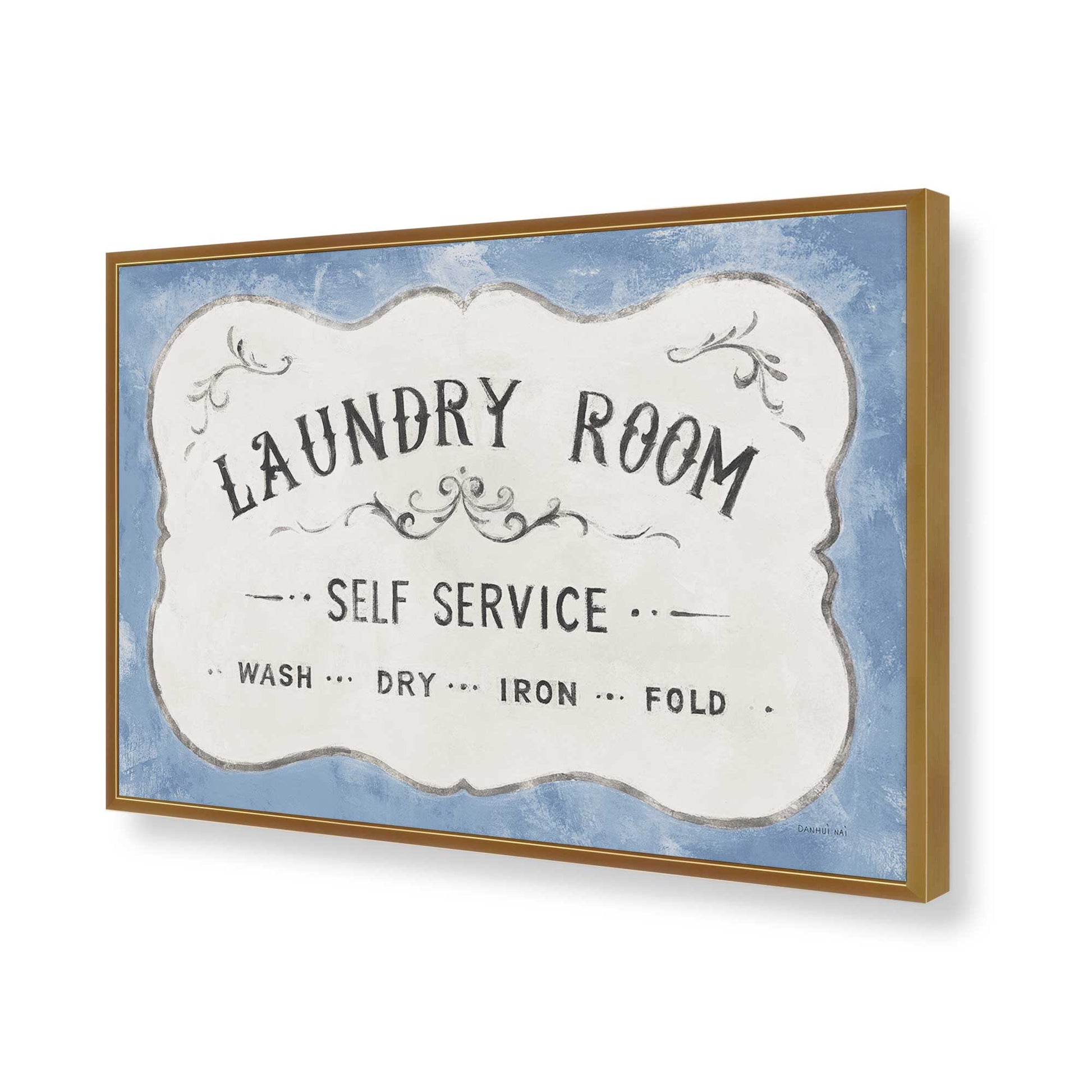 [Color:Polished Gold], Picture of art in a Polished Gold frame of the corner