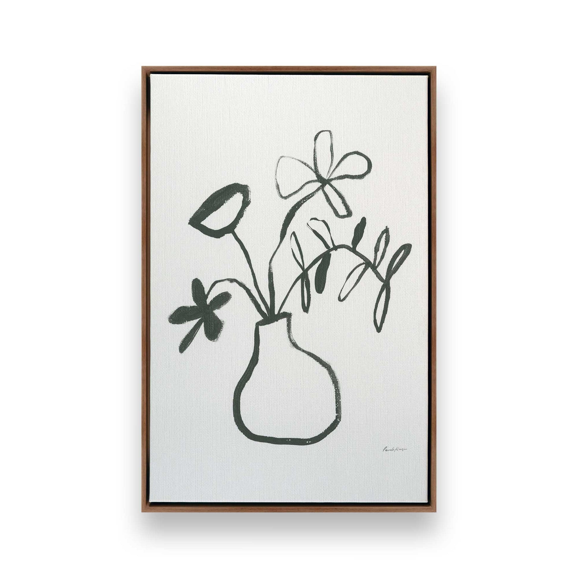 [Color:Walnut], Picture of art in a Walnut frame