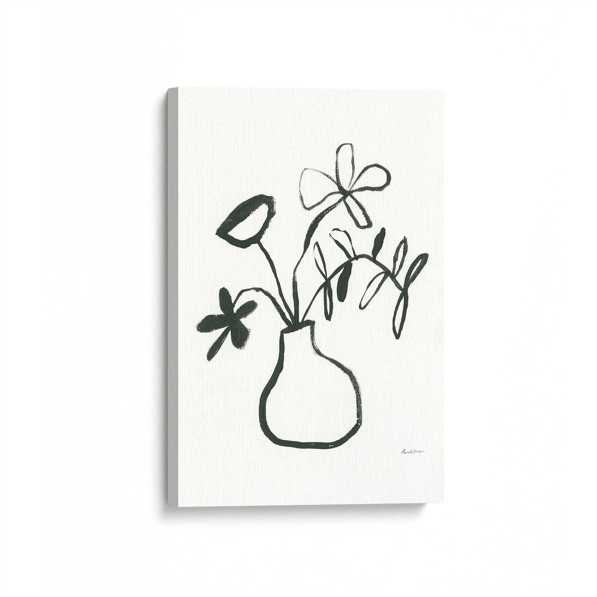 [Color:Stretched Canvas], Picture of art at an angle