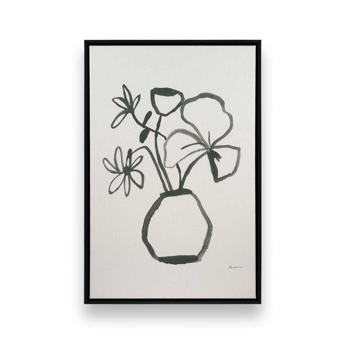 [Color:Satin Black], Picture of art in a Satin Black frame