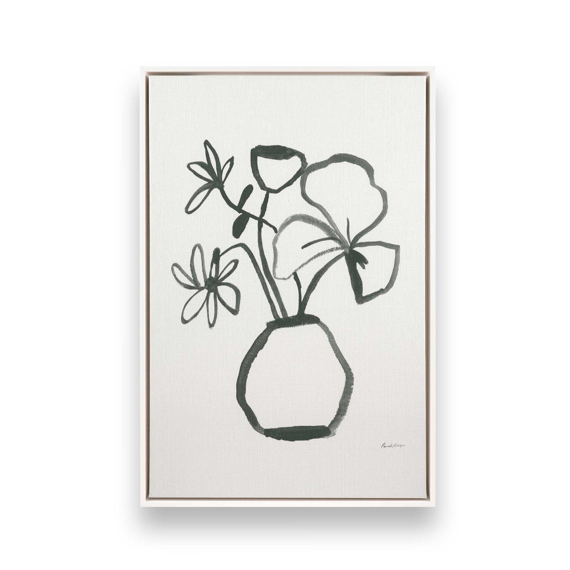 [Color:Opaque White], Picture of art in a White frame