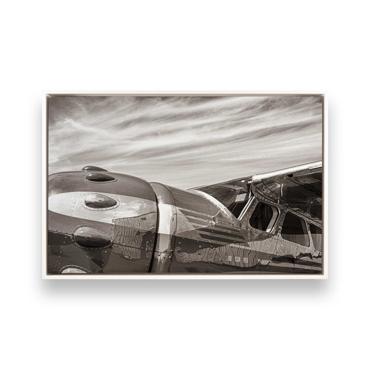 [Color:Opaque White], Picture of art in a White frame
