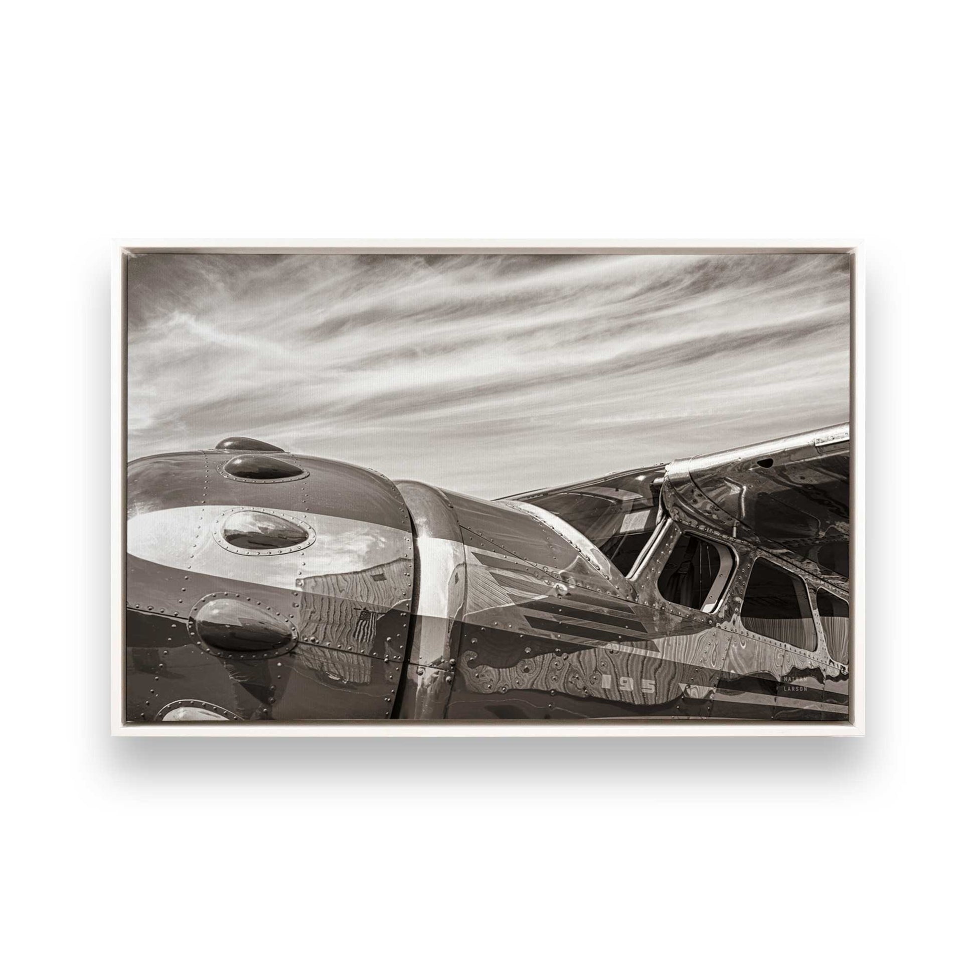 [Color:Opaque White], Picture of art in a White frame