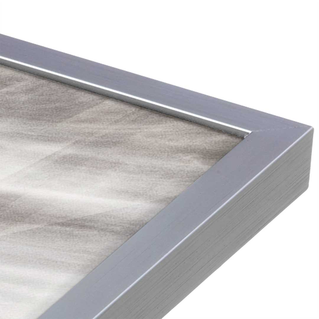 [Color:Polished Chrome], Picture of art in a Polished Chrome frame at an angle