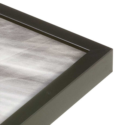 [Color:Satin Black], Picture of art in a Satin Black frame at an angle