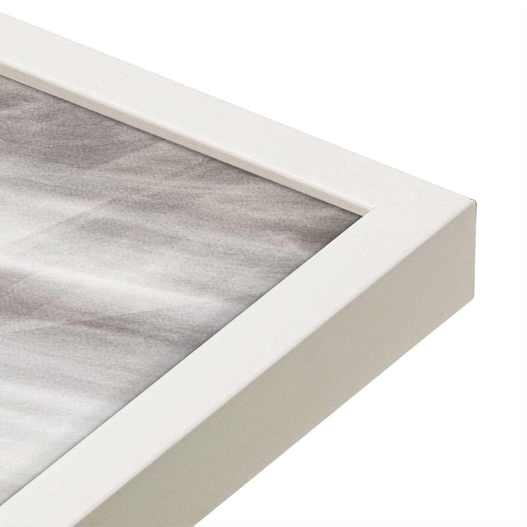 [Color:Opaque White], Picture of art in a Opaque White frame at an angle