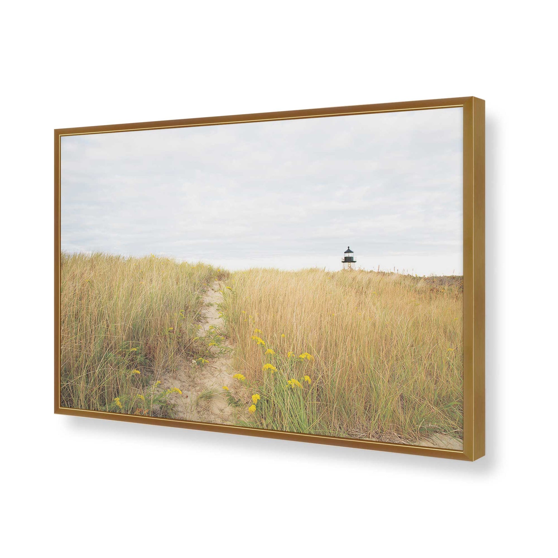 [Color:Polished Gold], Picture of art in a Polished Gold frame of the corner