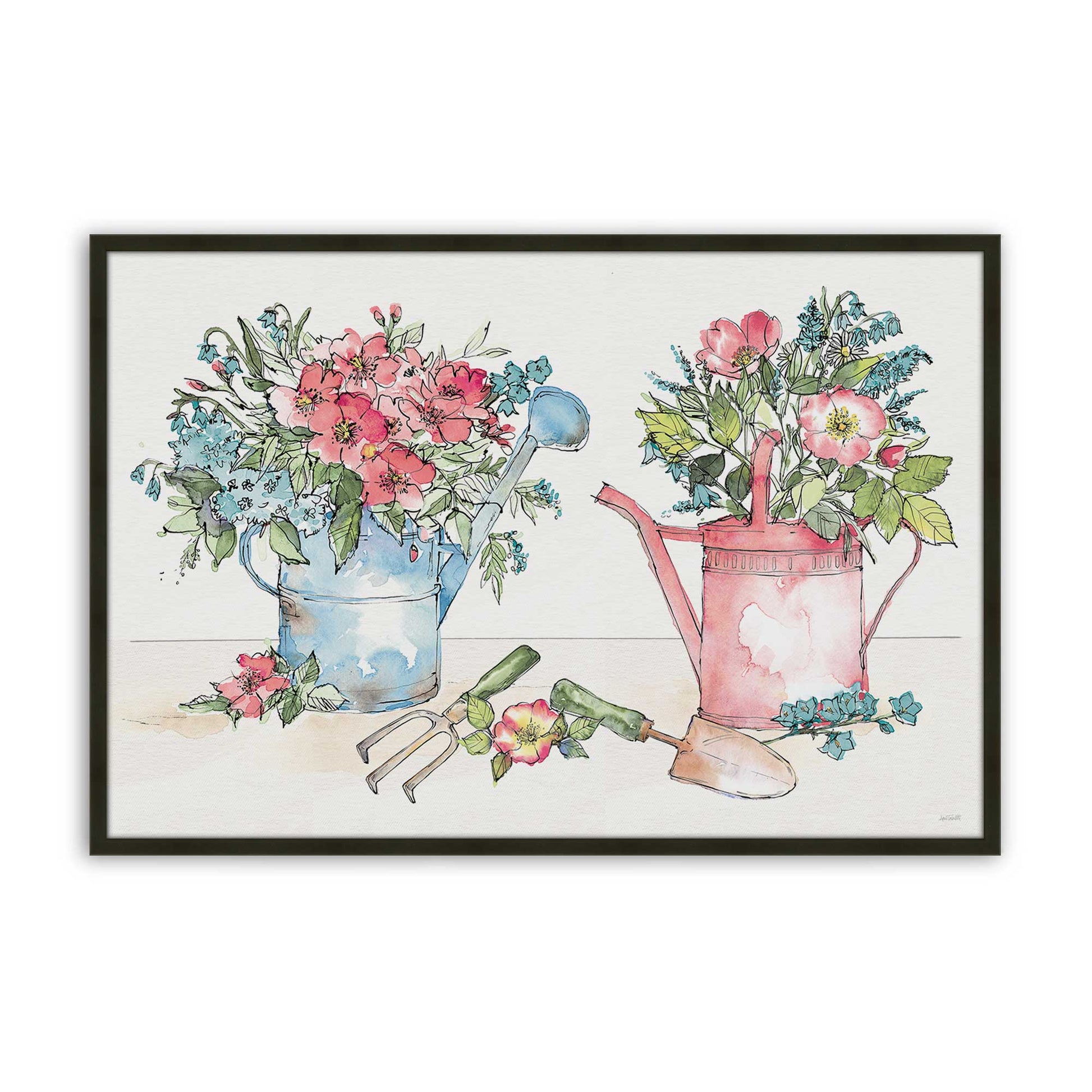 [Color:Satin Black], Picture of art in a Satin Black frame