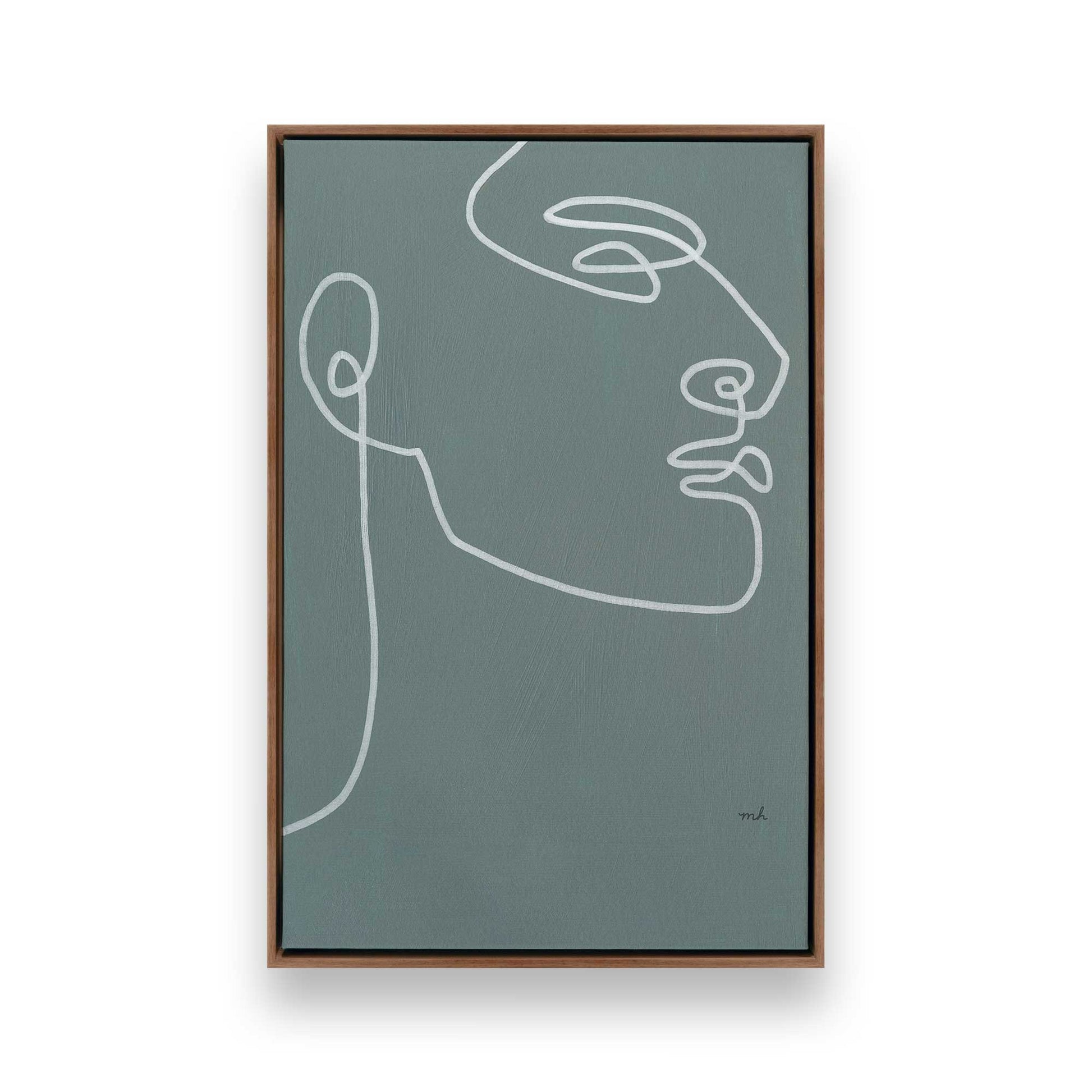 [Color:Walnut], Picture of art in a Walnut frame