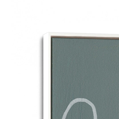 [Color:Opaque White], Picture of art in a White frame at an angle