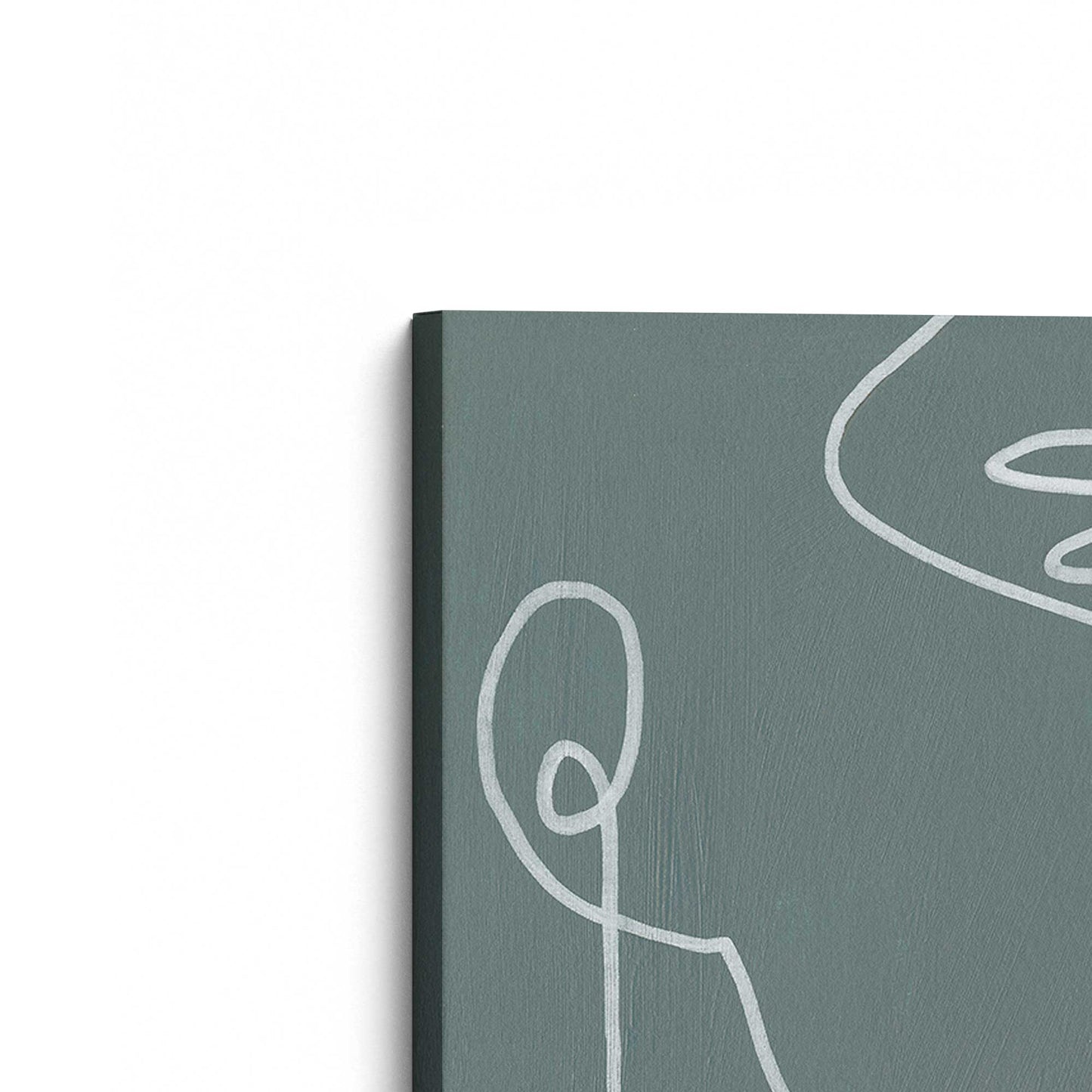 [Color:Stretched Canvas], Picture of the corner of the art