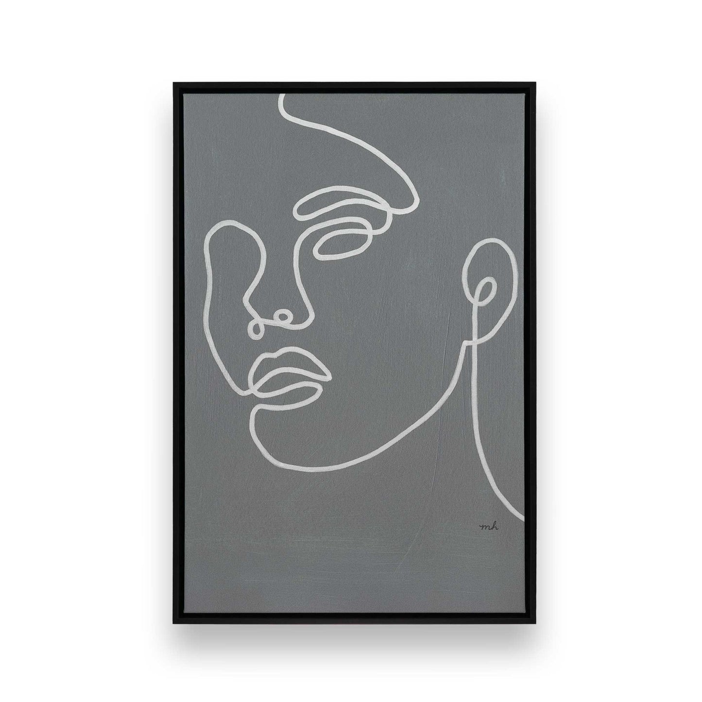 [Color:Satin Black], Picture of art in a Satin Black frame