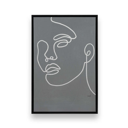 [Color:Satin Black], Picture of art in a Satin Black frame