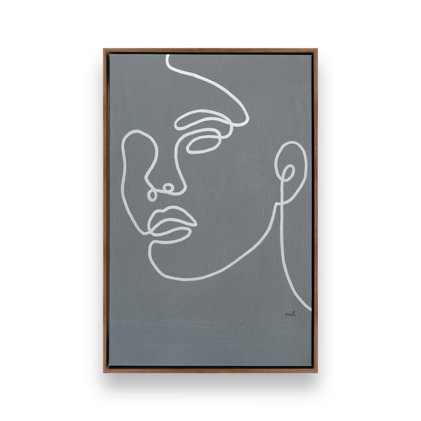 [Color:Walnut], Picture of art in a Walnut frame