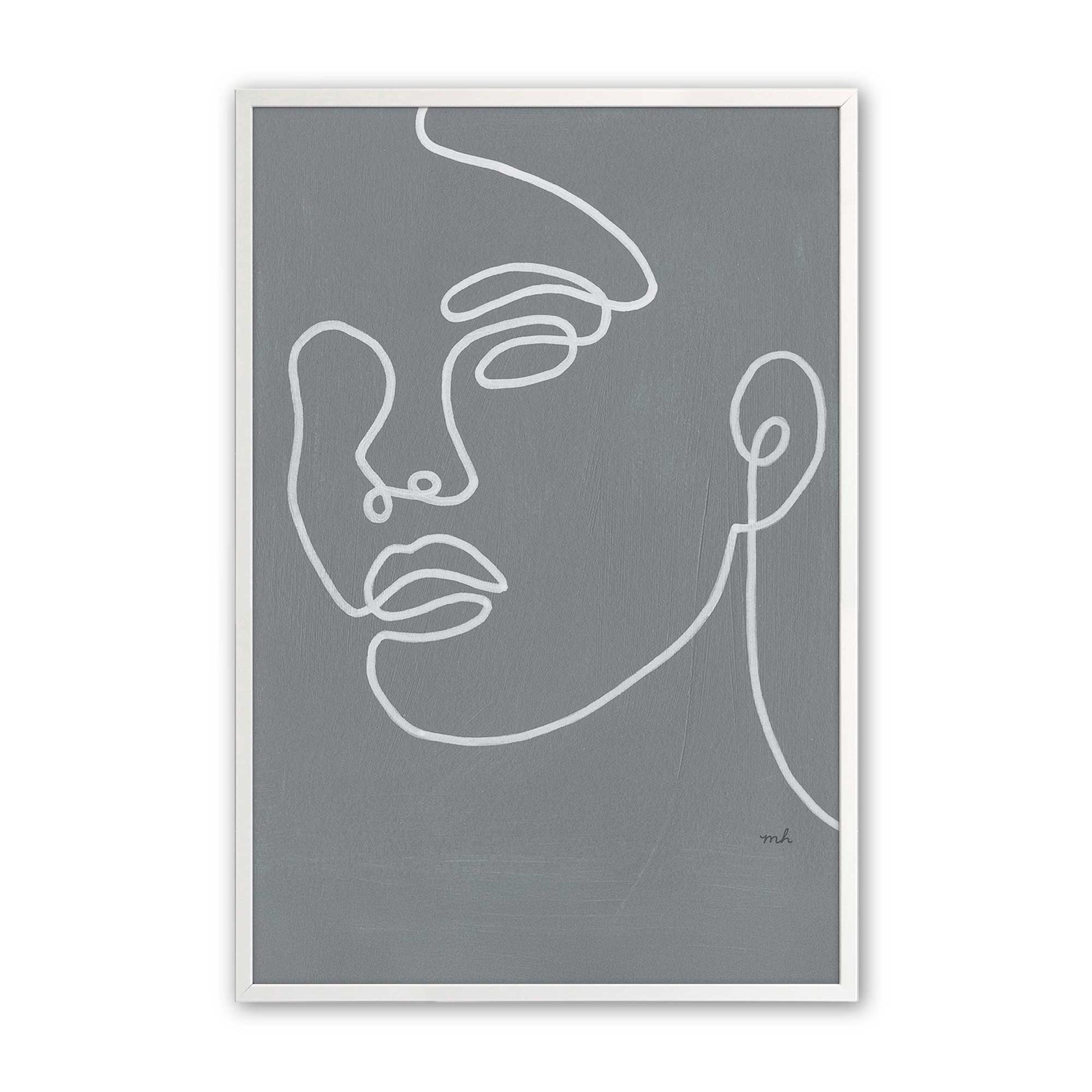 [Color:Opaque White], Picture of art in a Opaque White frame