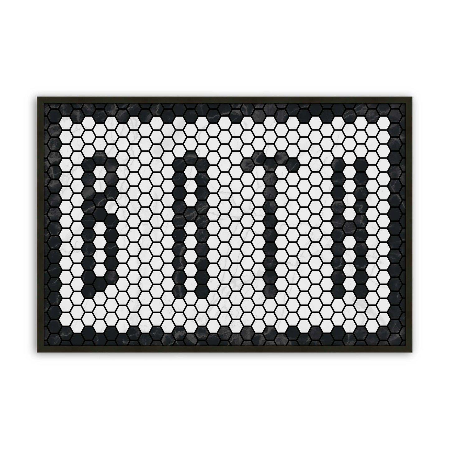 [Color:Satin Black], Picture of art in a Satin Black frame