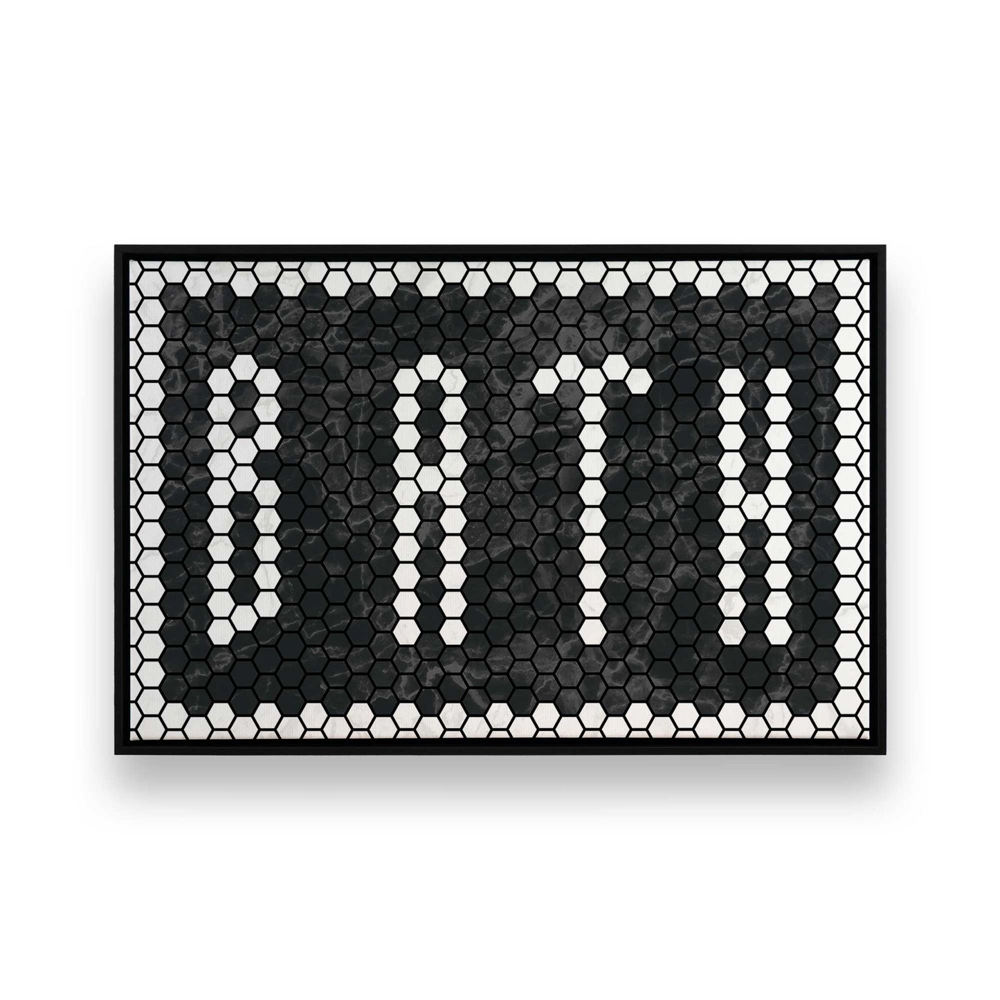 [Color:Satin Black], Picture of art in a Satin Black frame