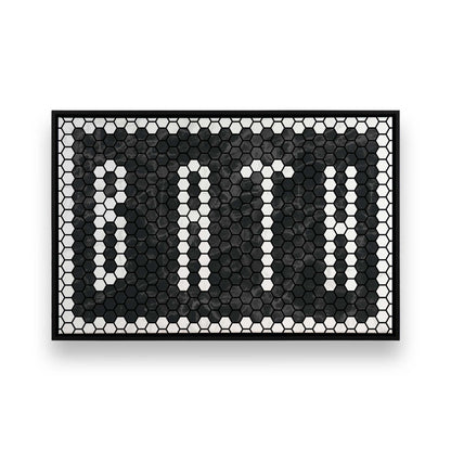 [Color:Satin Black], Picture of art in a Satin Black frame