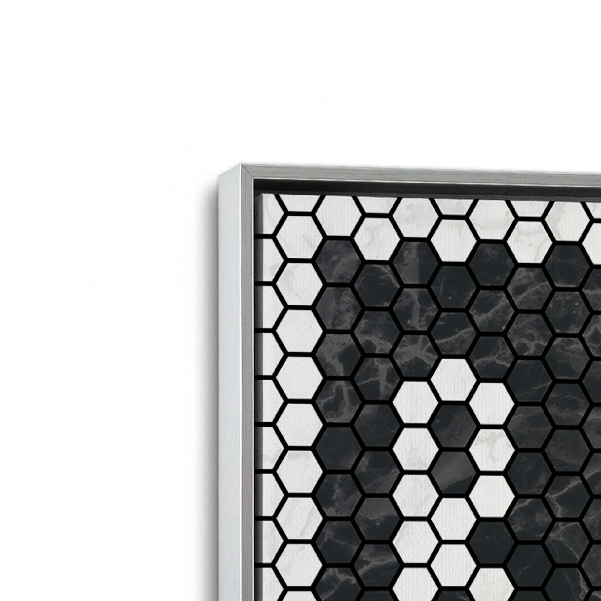 [Color:Polished Chrome], Picture of art in a Polished Chrome frame at an angle