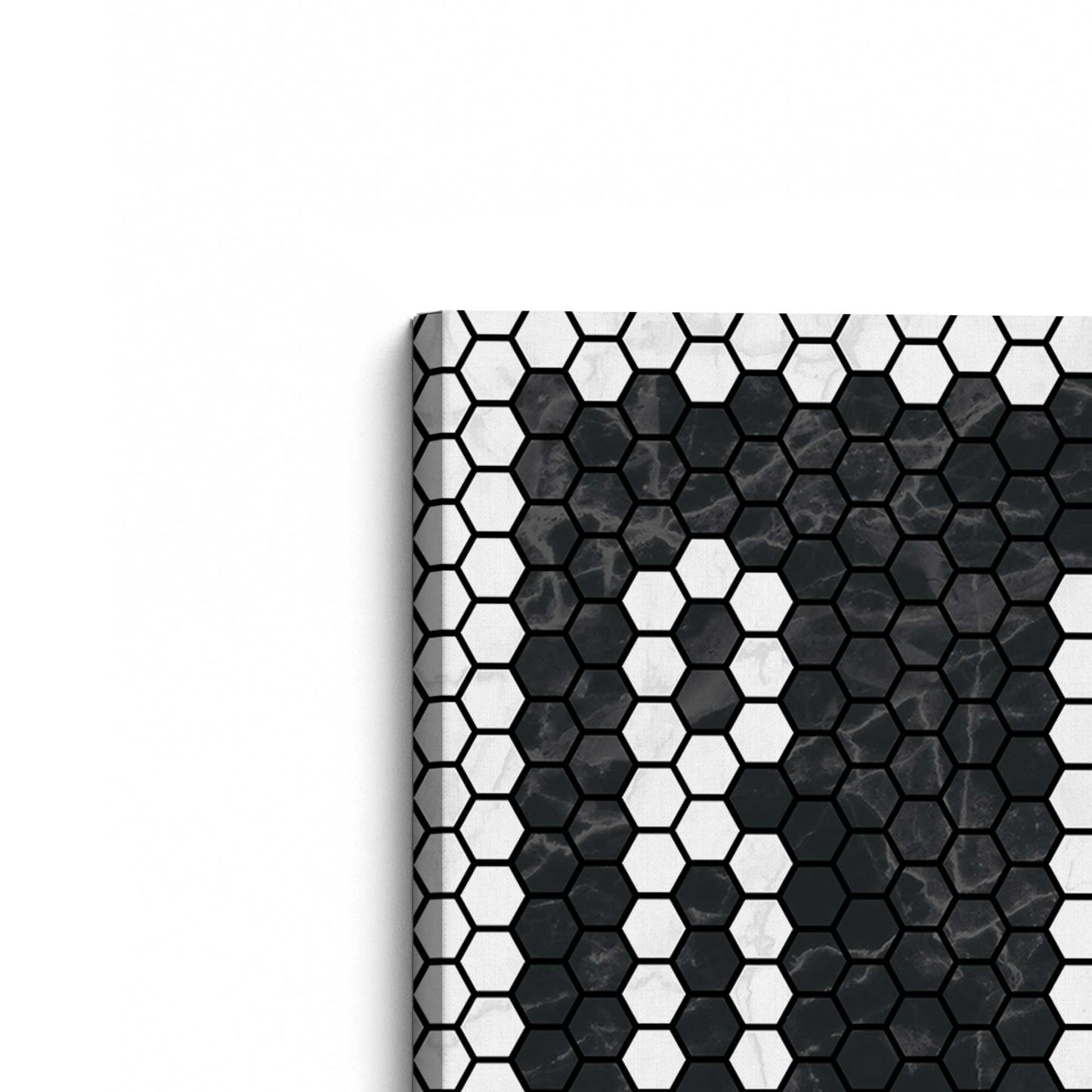 [Color:Stretched Canvas], Picture of the corner of the art