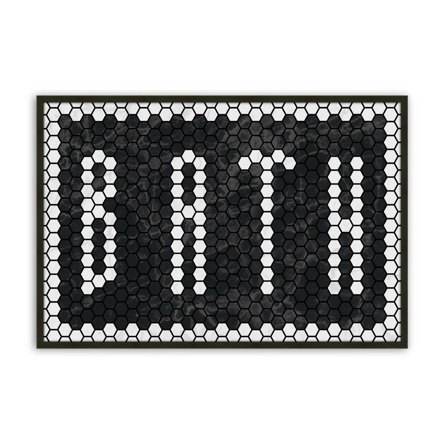 [Color:Satin Black], Picture of art in a Satin Black frame