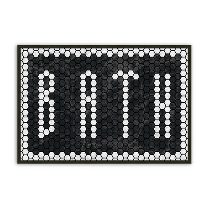 [Color:Satin Black], Picture of art in a Satin Black frame