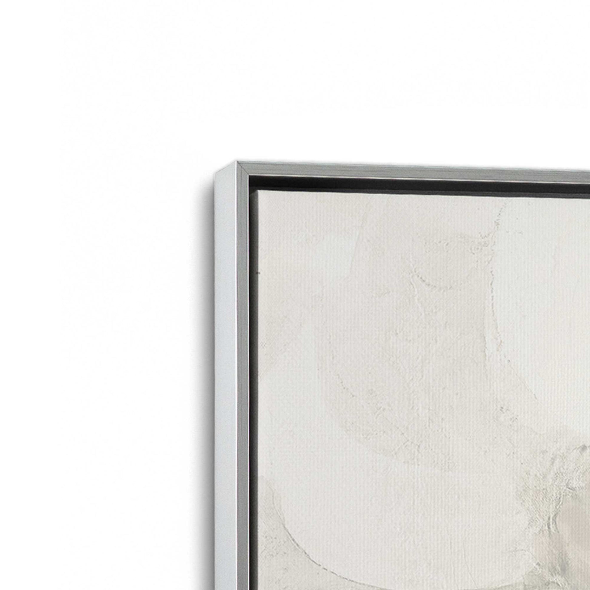 [Color:Polished Chrome], Picture of art in a Polished Chrome frame at an angle