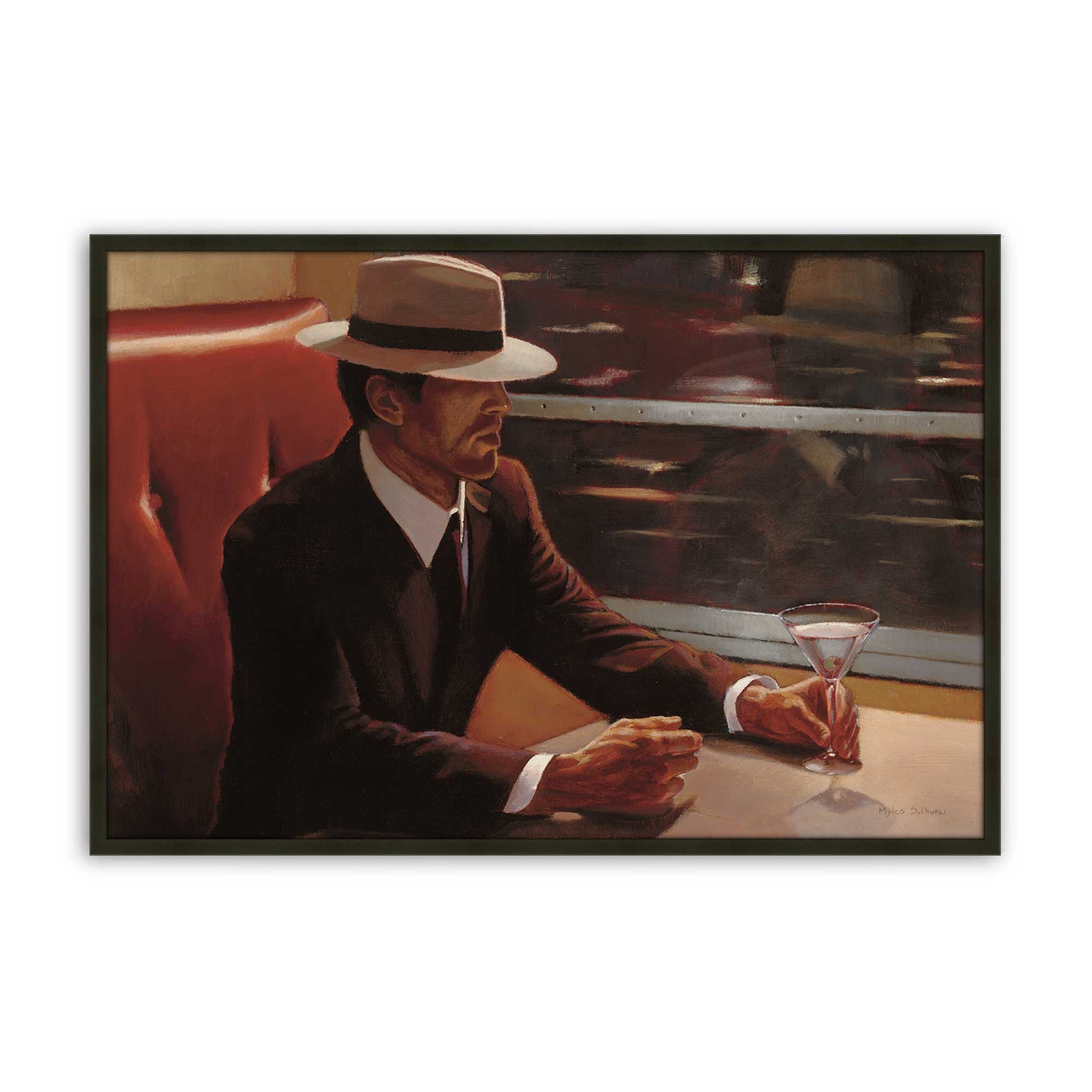 [Color:Satin Black], Picture of art in a Satin Black frame